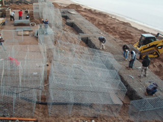 新疆某水利局施工现场-石笼网、格宾网